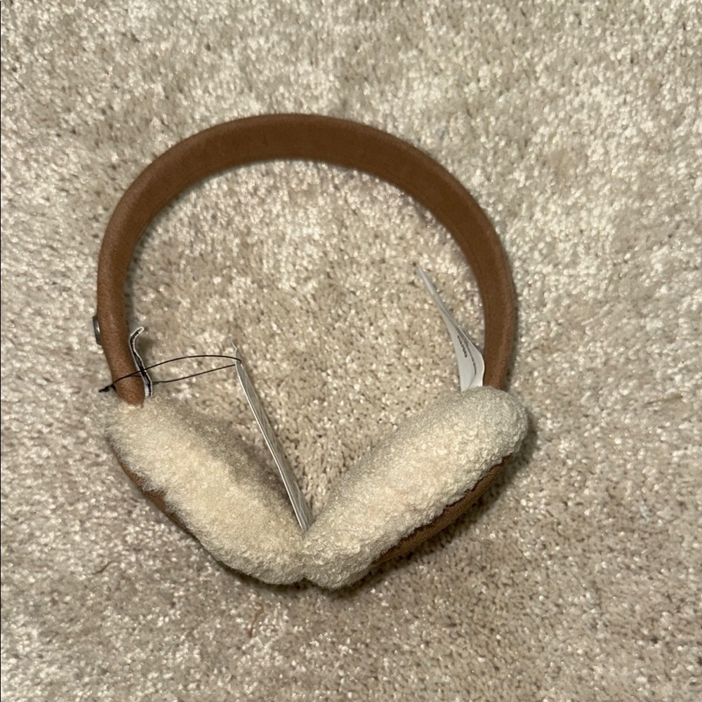 UGG Brown and Cream On-Ear Headphones with Superior Comfort